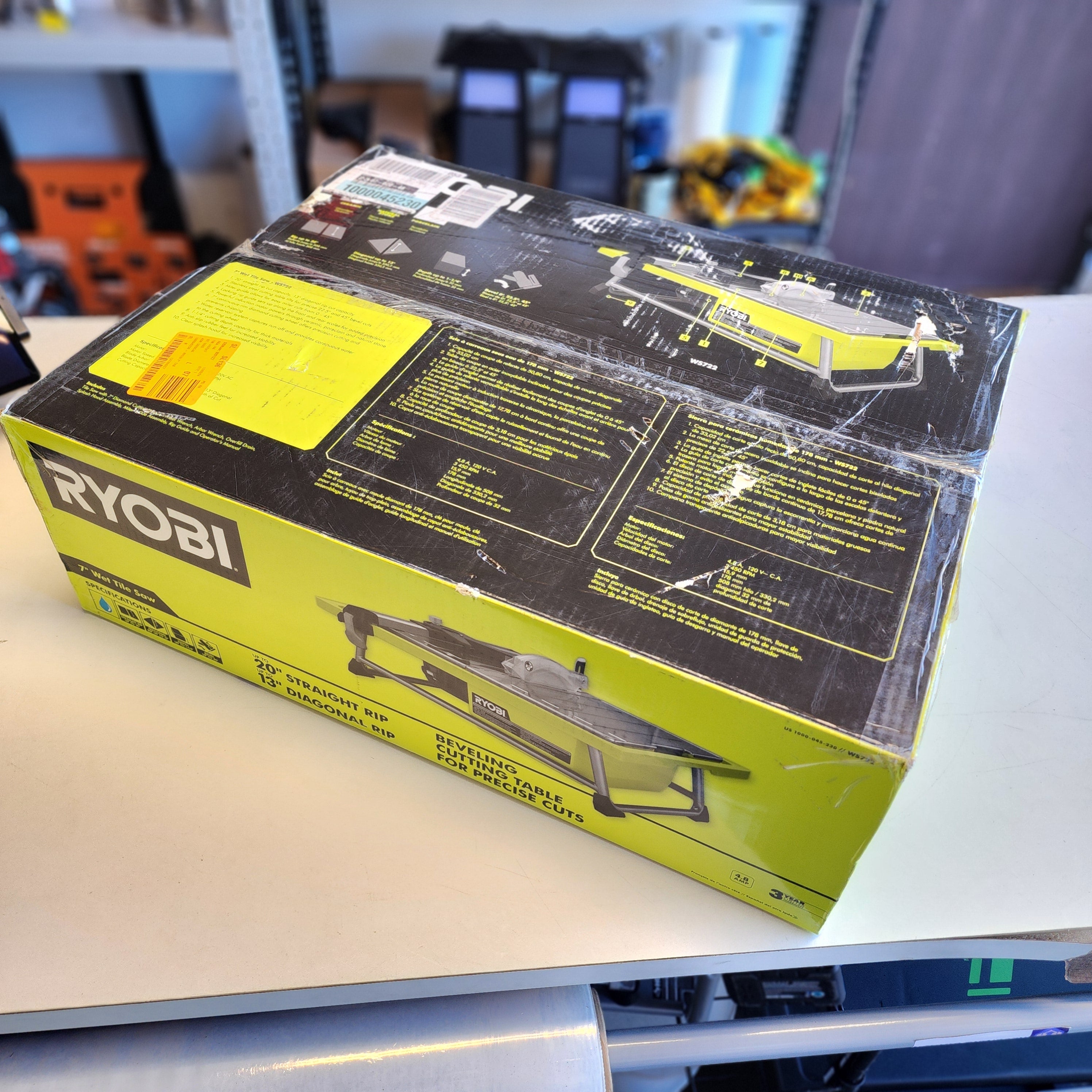 4.8 -Amps 7 in. Blade Corded Tabletop Wet Tile Saw (WS722) 4.8 -Amps 7 in. Blade Corded Tabletop Wet Tile Saw (WS722)